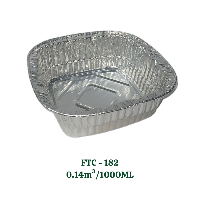 Rectangular Aluminum Tray 1000ml