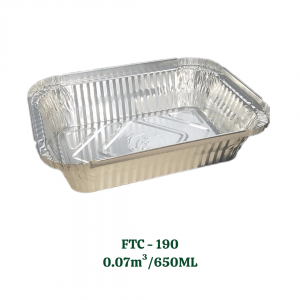 Rectangular Alumium Tray 650ml