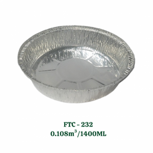1400ml round aluminum tray for air fryer
