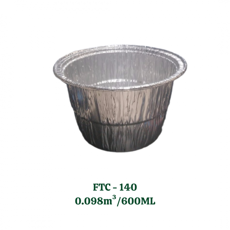 600ml Round Aluminum Container