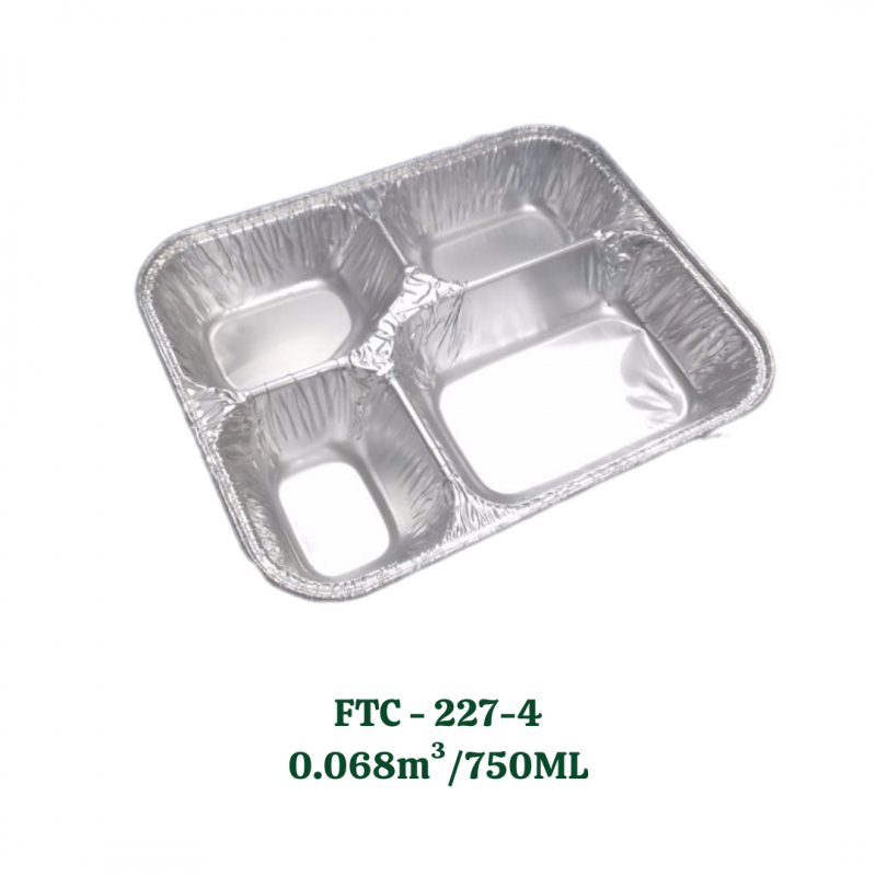 4-Compartment Food Container