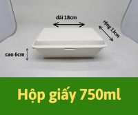 Hộp giấy dùng 1 lần 750ml