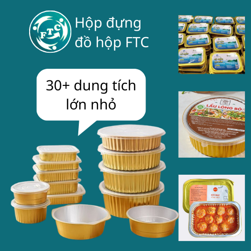 Hộp đựng đồ hộp - Hộp nhôm cao cấp chịu nhiệt